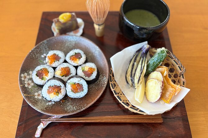 Hokkaido Seafood Sushi Rolls Experience with Matcha, in Sapporo - Making Seafood Sushi Rolls from Scratch