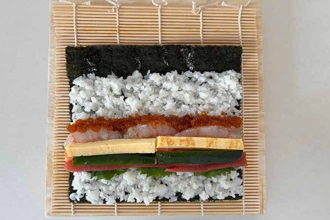 Hokkaido Seafood Sushi Rolls Experience with Matcha, in Sapporo - A Quiet Base Near Sapporo Sights