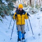 Lake Tachibana: Snowshoe to a frozen lake! - What the forest walk feels like