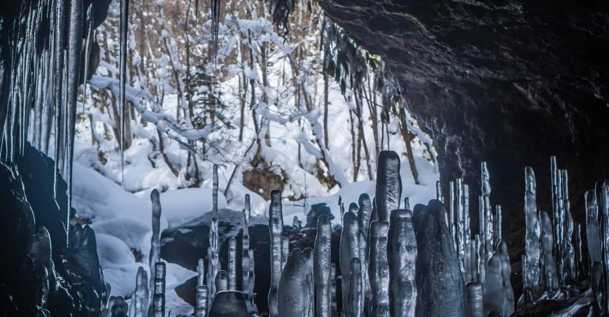 Noboribetsu: Snowshoe trip to Ice Caves - The six-hour route through Noboribetsu forest
