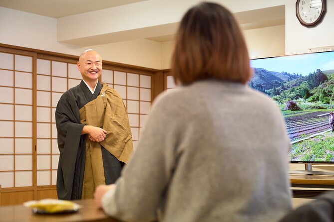 Private Temple Tour with Zazen Meditation - Meeting the abbot at Tendoji Temple
