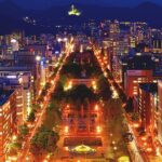 Sapporo TV Tower - The short ride from the third floor to the observation deck